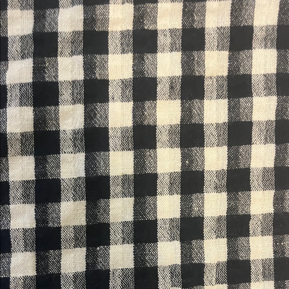 Gingham Mini Skirt Black White Y2K Brandy Style Preppy Summer Elastic Waist - Picture 3 of 6